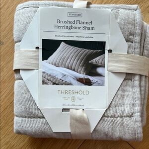 Brushed Flannel Herringbone Sham standard Threshold Target